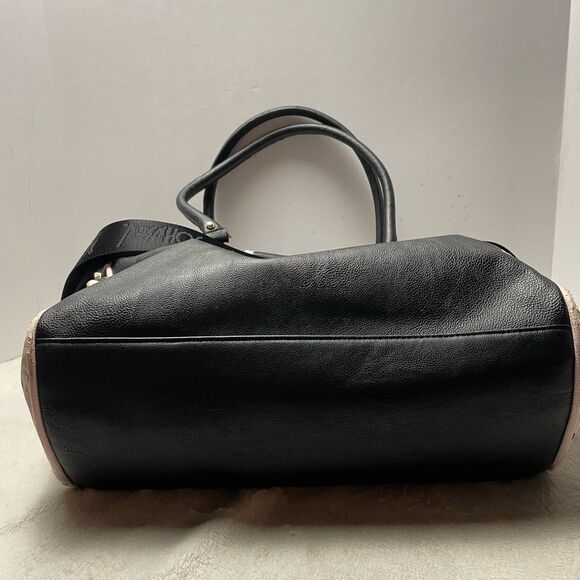 Betsey Johnson Diaper Bag Large Baby Tote Flap Over Polka Dot - Picture 3 of 15